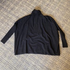 Dark Grey Turtleneck Sweater